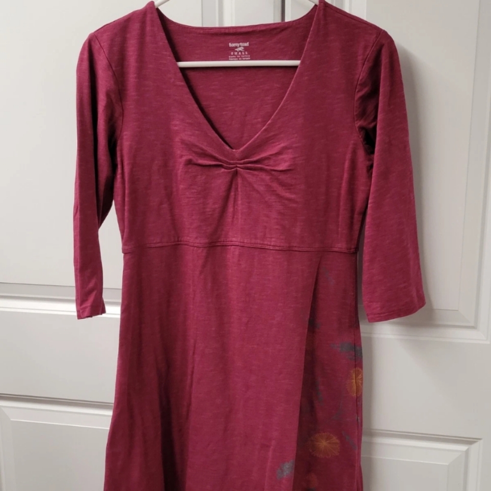 Horny Toad Dress Women's Size: Small CUTEST V-Neck Organic Cotton